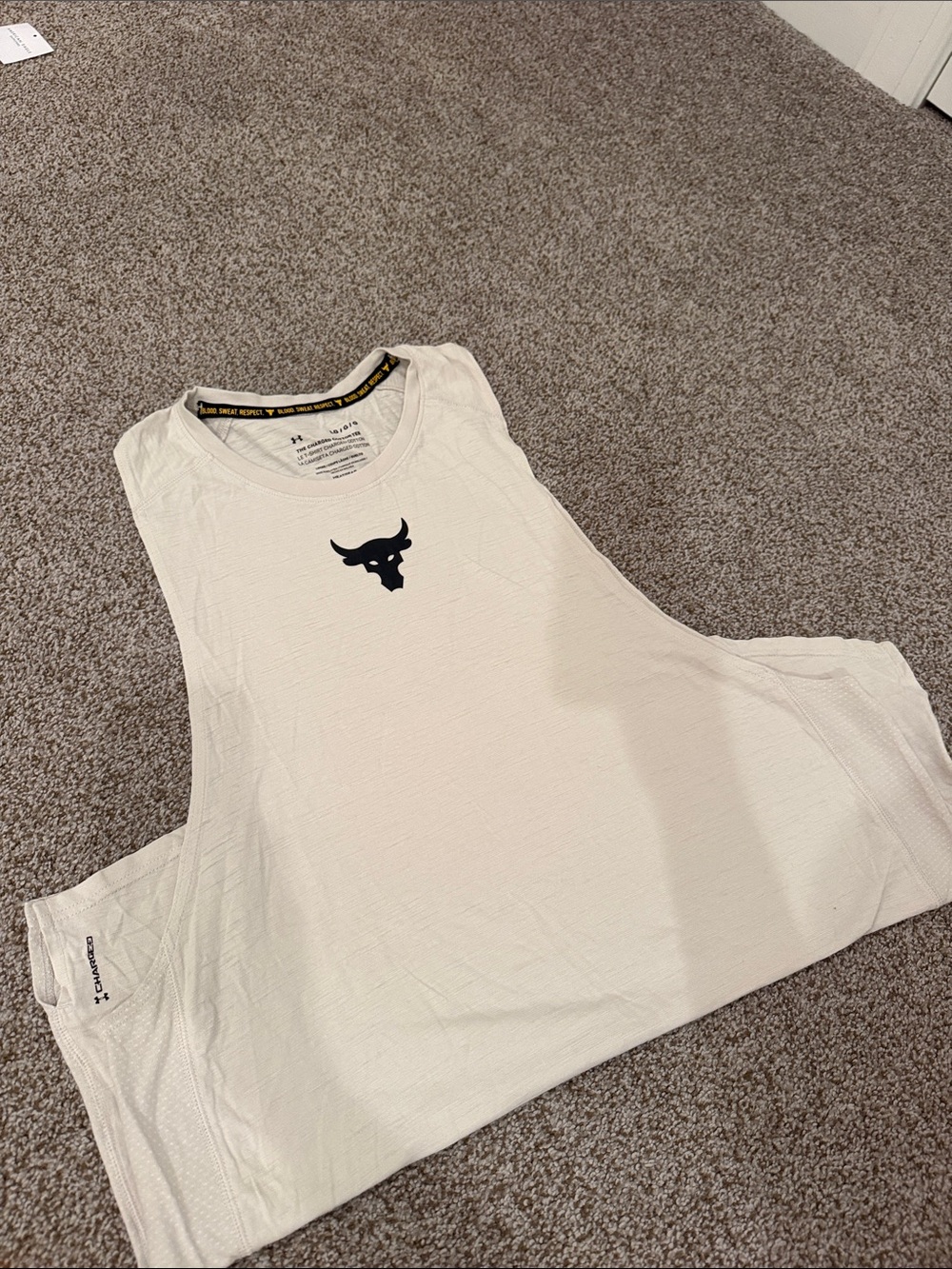 Project Rock Under Armour Mens Cotton Cut off tank